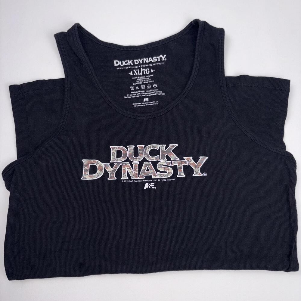 Duck Dynasty Black Tank Womens XL A&E Country